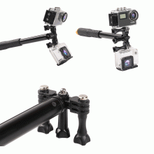 Кронштейн для двох екшн камер GoPro, Xiaomi Yi, Sjcam і др. №2