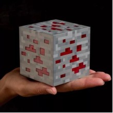 Led куб - дитячий нічник Ред Стоун (Red Stone) з Minecraft