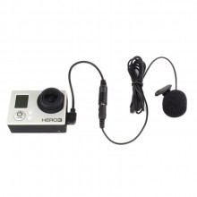 Мікрофон петлічний для GoPro 3, 4, SJ6, SJ7 (з знімним адаптером)
