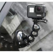 Присоска RuigPro з гнучким виносом Gooseneck для GoPro та телефону